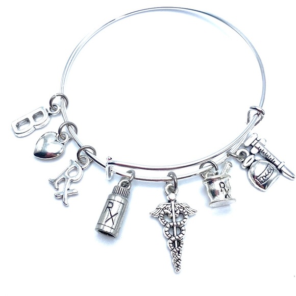 Pharmacist Bracelet Pharmacy Charms May Be Personalized - Picture 5 of 8
